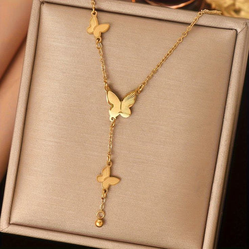 18K Gold Plated Butterfly Necklace